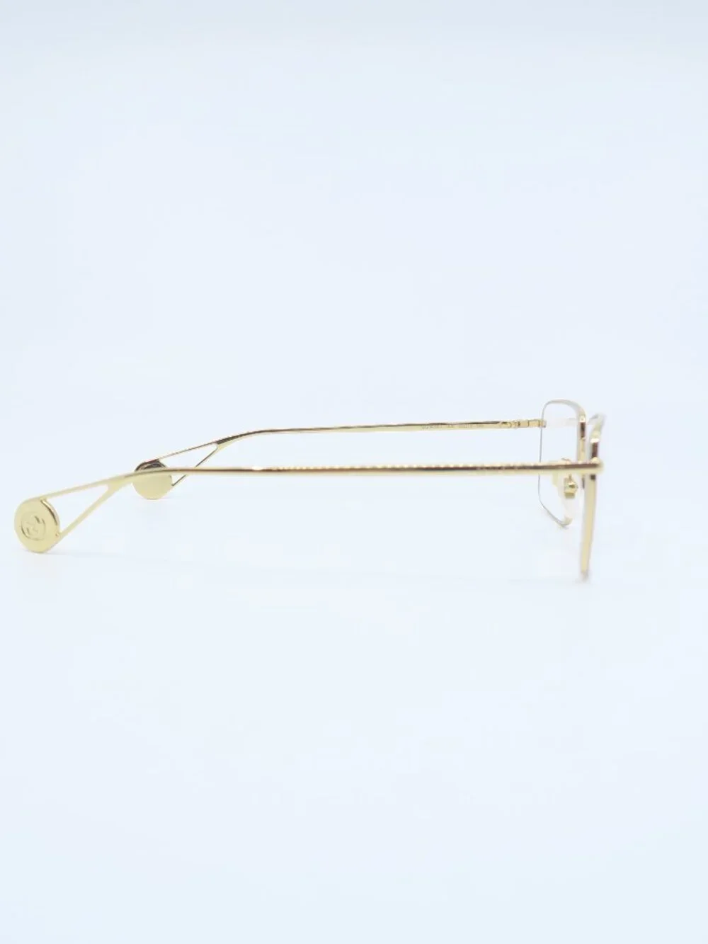 Gucci GG0439O 008 55mm Gold/Gold Metal, New Men's Eyeglasses Frames.